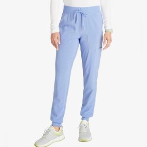 Infinity Cherokee Scrub Jogger Pants w/Knit Waistband Ciel Blue Petite Size 2XL